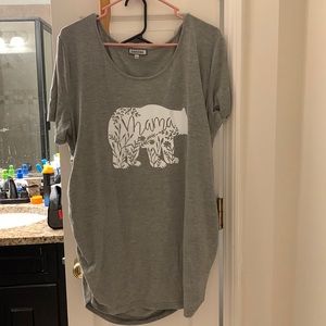 Mama bear ruched t shirt